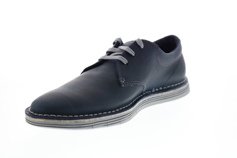 Clarks Forge Vibe 26153133 Mens Blue Leather Plain Toe Oxfords Shoes