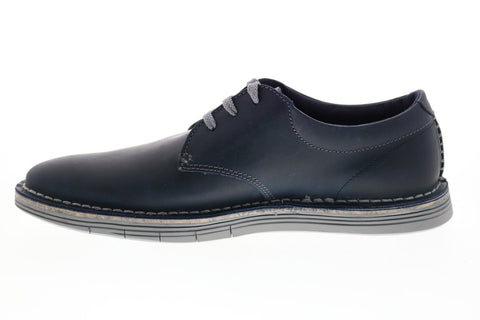 Clarks Forge Vibe 26153133 Mens Blue Leather Plain Toe Oxfords Shoes