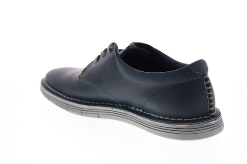 Clarks Forge Vibe 26153133 Mens Blue Leather Plain Toe Oxfords Shoes
