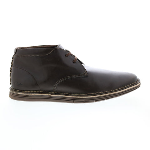 Clarks Forge Stride 26153148 Mens Brown Leather Lace Up Chukkas Boots