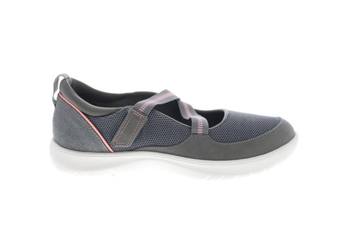 Clarks Adella Lily 26153434 Womens Gray Narrow Mesh Loafer Flats Shoes