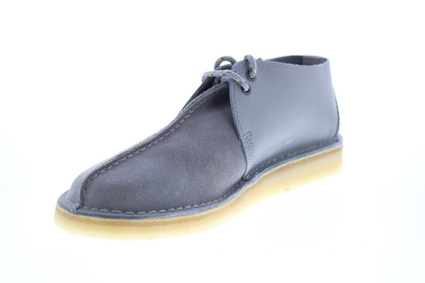 Clarks Desert Trek 26154738 Mens Blue Suede Lace Up Chukkas Boots