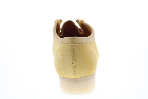 Clarks Wallabee 26154742 Mens Yellow Suede Lace Up Chukkas Boots