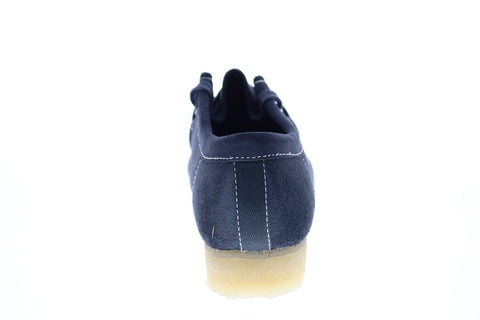 Clarks Wallabee 26154744 Mens Blue Suede Lace Up Chukkas Boots