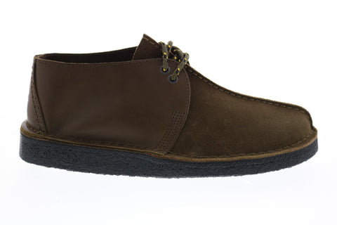Clarks Desert Trek 26154752 Mens Green Suede Lace Up Chukkas Boots