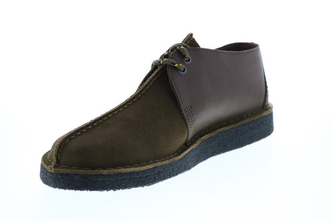 Clarks Desert Trek 26154752 Mens Green Suede Lace Up Chukkas Boots