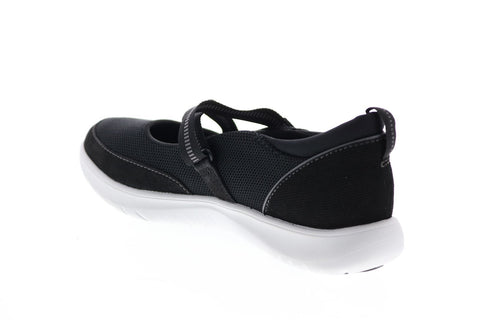 Clarks Adella Lily 26154758 Womens Black Narrow Mesh Loafer Flats Shoes