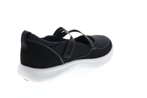 Clarks Adella Lily 26154758 Womens Black Narrow Mesh Loafer Flats Shoes