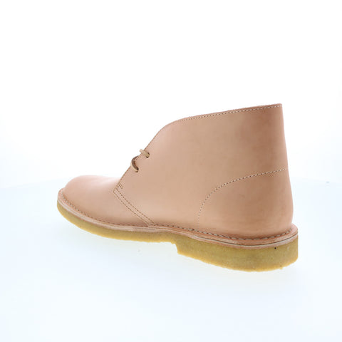 Clarks Desert Boot 26154833 Mens Beige Leather Lace Up Chukkas Boots