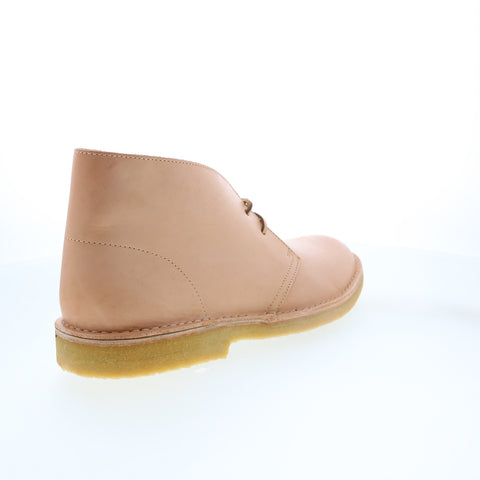 Clarks Desert Boot 26154833 Mens Beige Leather Lace Up Chukkas Boots