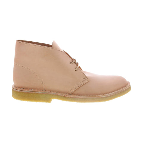 Clarks Desert Boot 26154833 Mens Beige Leather Lace Up Chukkas Boots