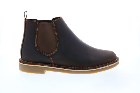 Clarks Bushacre 3 Up 26154998 Mens Brown Leather Chelsea Boots 