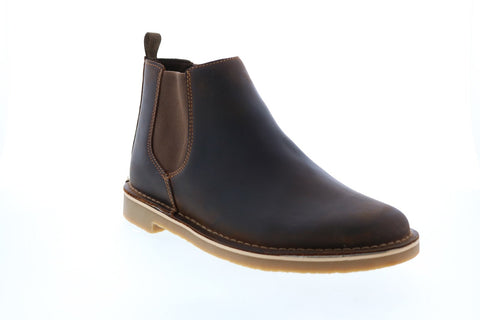 Clarks Bushacre 3 Up 26154998 Mens Brown Leather Chelsea Boots 