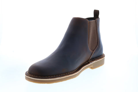 Clarks Bushacre 3 Up 26154998 Mens Brown Leather Chelsea Boots 