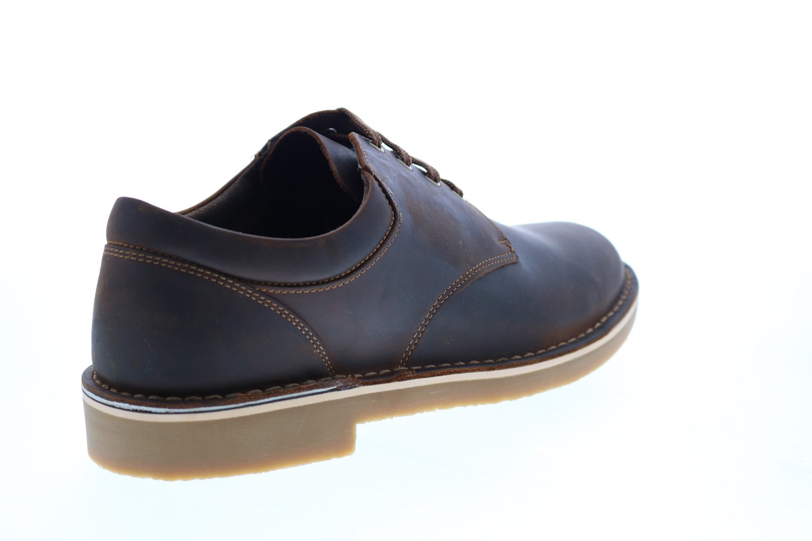 Clarks Bushacre 3 Lo Mens Brown Leather Oxfords & Lace Ups  display picture 2