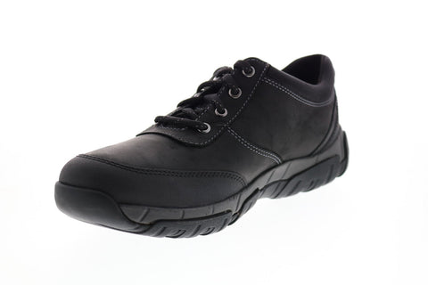 Clarks Grove Edge 26155028 Mens Black Leather Lifestyle Sneakers Shoes