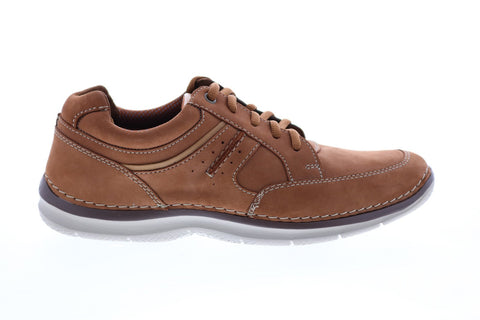 Clarks Rockton Lace 26155034 Mens Brown Nubuck Lifestyle Sneakers Shoes 