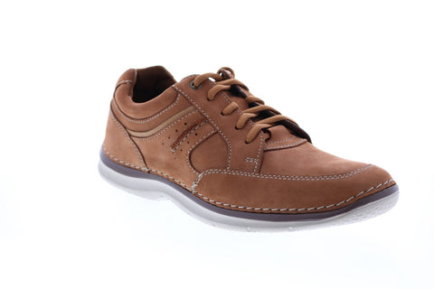 Clarks Rockton Lace 26155034 Mens Brown Nubuck Lifestyle Sneakers Shoes 
