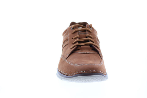 Clarks Rockton Lace 26155034 Mens Brown Nubuck Lifestyle Sneakers Shoes 