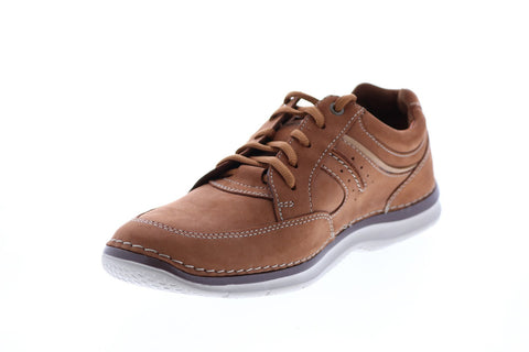 Clarks Rockton Lace 26155034 Mens Brown Nubuck Lifestyle Sneakers Shoes 