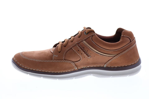Clarks Rockton Lace 26155034 Mens Brown Nubuck Lifestyle Sneakers Shoes 