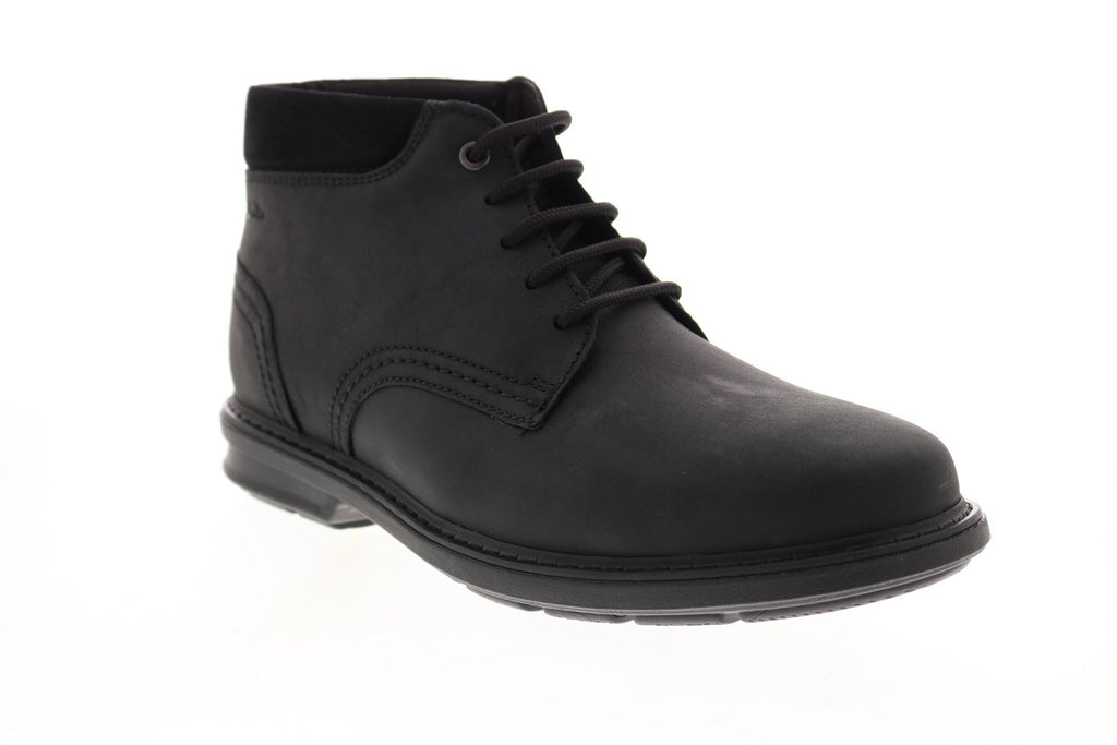 Clarks Rendell Peak 26155036 Mens Black Leather Chukkas Boots Ruze Shoes