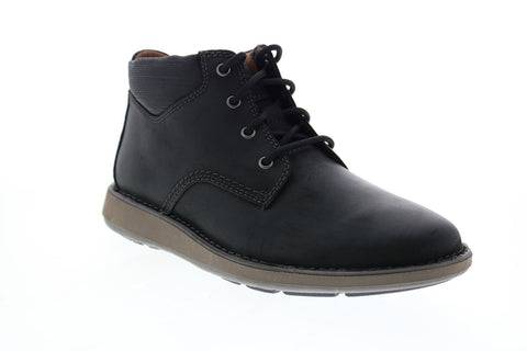 Clarks Un Larvik Top 2 26155079 Mens Black Leather Lace Up Chukkas Boots
