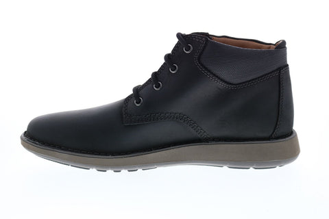 Clarks Un Larvik Top 2 26155079 Mens Black Leather Lace Up Chukkas Boots