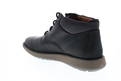 Clarks Un Larvik Top 2 26155079 Mens Black Leather Lace Up Chukkas Boots