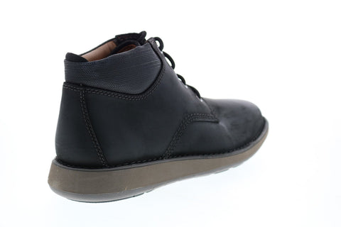 Clarks Un Larvik Top 2 26155079 Mens Black Leather Lace Up Chukkas Boots
