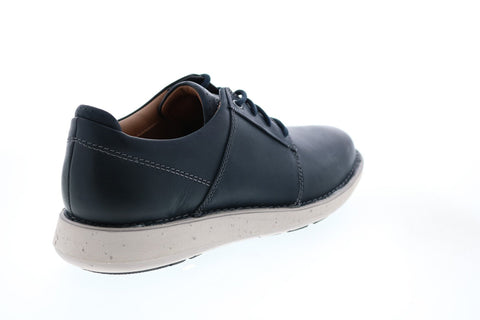 Clarks Un Larvik Lace 2 26155083 Mens Blue Leather Oxfords Plain Toe Shoes