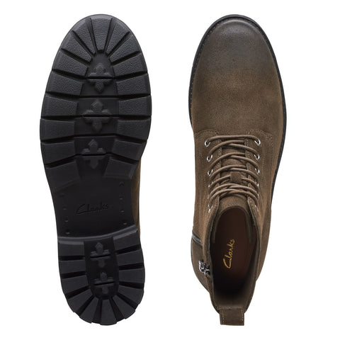 Clarks Batcombe HI 2 26155150 Mens Brown Suede Lace Up Casual Dress Boots