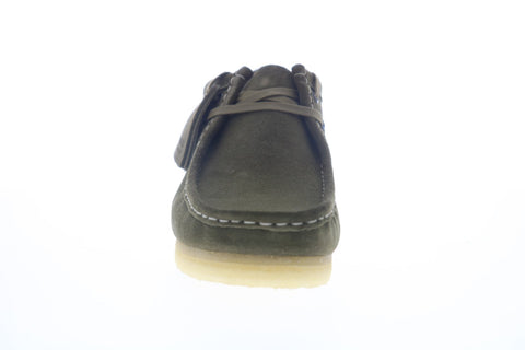 Clarks Wallabee 26155399 Mens Green Suede Lace Up Chukkas Boots