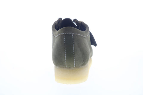 Clarks Wallabee 26155399 Mens Green Suede Lace Up Chukkas Boots