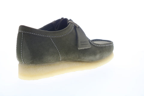 Clarks Wallabee 26155399 Mens Green Suede Lace Up Chukkas Boots