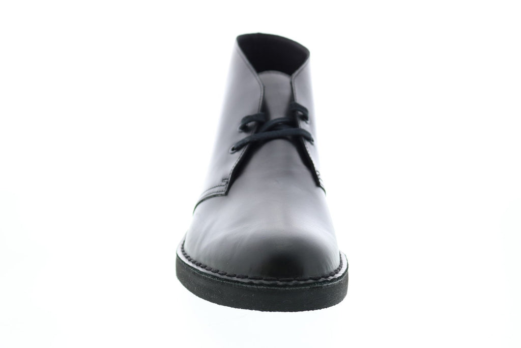 Clarks Desert Boot 2 26155496 Mens Black Leather Lace Up Deserts Boots