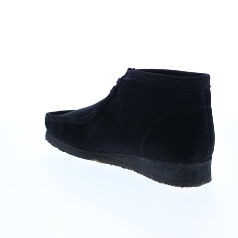 Clarks Wallabee Boot 26155517 Mens Black Suede Lace Up Chukkas Boots