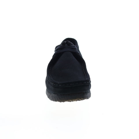 Clarks Wallabee 26155519 Mens Black Suede Lace Up Oxfords Casual Shoes