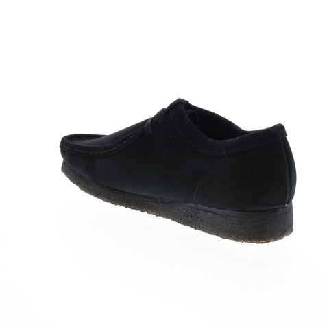 Clarks Wallabee 26155519 Mens Black Suede Lace Up Oxfords Casual Shoes