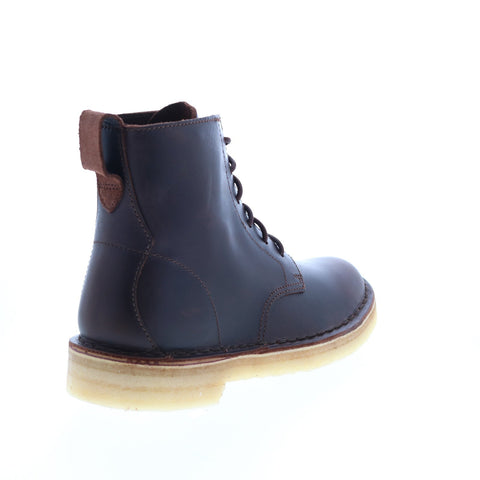 Clarks Desert Mali 26155530 Womens Brown Leather Lace Up Casual Dress Boots