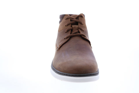 Clarks Braxin Mid 26155728 Mens Brown Leather Lace Up Chukkas Boots