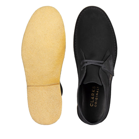 Clarks Desert Boot 221 26155855 Mens Black Suede Lace Up Chukkas Boots