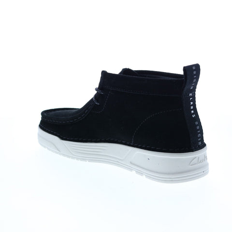 Clarks Origin Wallabee 26157271 Womens Black Suede Lace Up Chukkas Boots