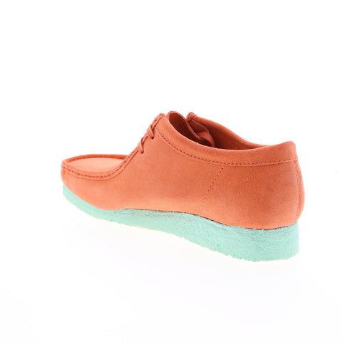 Clarks Wallabee 26157367 Mens Orange Suede Lace Up Chukkas Boots