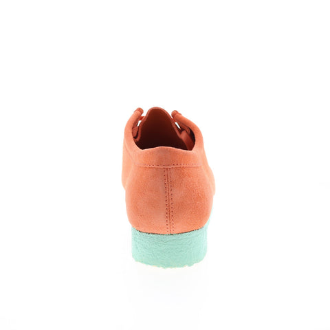 Clarks Wallabee 26157367 Mens Orange Suede Lace Up Chukkas Boots