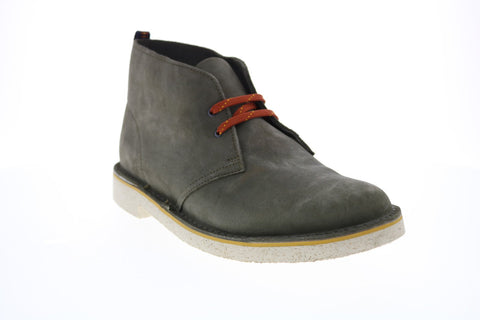 Clarks Bushacre 3 26157967 Mens Gray Suede Lace Up Desert Boots