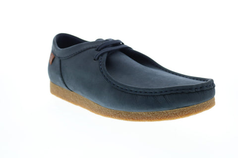 Clarks Shacre 26159433 Mens Blue Nubuck Oxfords & Lace Ups Plain Toe Shoes