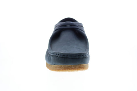 Clarks Shacre 26159433 Mens Blue Nubuck Oxfords & Lace Ups Plain Toe Shoes