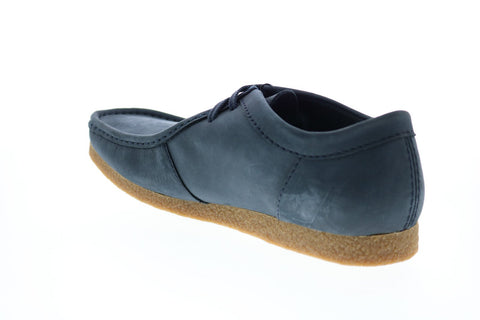 Clarks Shacre 26159433 Mens Blue Nubuck Oxfords & Lace Ups Plain Toe Shoes