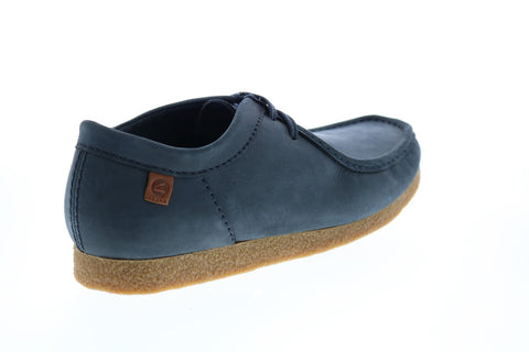 Clarks Shacre 26159433 Mens Blue Nubuck Oxfords & Lace Ups Plain Toe Shoes